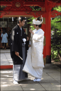 杏と東出昌大の神社での結婚式